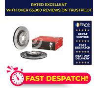 2x Brake Discs Pair Vented fits JAGUAR XF X250 2.2D Rear 11 to 15 326mm Set New