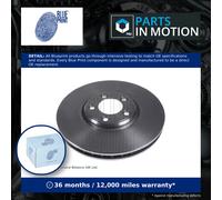 2x Brake Discs Pair Vented fits JAGUAR XJ X350 4.2 Front 03 to 09 TG(AJ36) 320mm