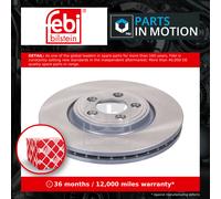 2x Brake Discs Pair Vented fits JAGUAR XJ X350 4.2 Front 07 to 09 AJ34 326mm Set
