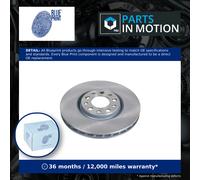 2x Brake Discs Pair Vented fits JEEP COMPASS MP Front 1.4 1.6D 2.0D 2016 on Set