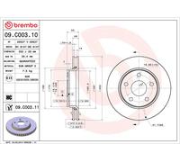 2x Brake Discs Pair Vented fits JEEP WRANGLER Mk3 3.6 Front 2011 on ERB 302mm