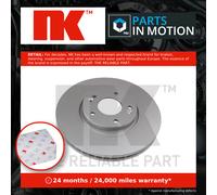 2x Brake Discs Pair Vented fits HYUNDAI ix35 1.7D Front 10 to 15 300mm Set NK
