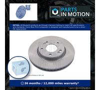 2x Brake Discs Pair Vented Front 280mm ADG043130 Blue Print Set 517121H000 New
