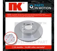 2x Brake Discs Pair Vented fits HYUNDAI i10 PA 1.2 Front 2008 on 241mm Set NK