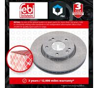 2x Brake Discs Pair Vented fits KIA PRO CEED ED Front 08 to 13 280mm Set Febi
