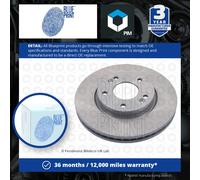 2x Brake Discs Pair Vented Front 280mm ADG043130 Blue Print Set 517121H000 New
