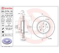 2x Brake Discs Pair Vented fits KIA RIO Mk3, Mk4 1.4 Front 2011 on 280mm Set New