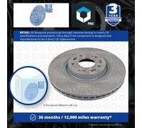 Pair of Front Brake Disc Fits KIA Sorento 4x4 Blue Print ADG043157
