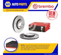2x Brake Discs Pair Vented fits LANCIA PHEDRA 179AXA11 2.0 Front 02 to 10 285mm