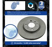 2x Brake Discs Pair Vented fits FIAT IDEA 350 Front 1.2 1.4 1.3D 2003 on 257mm