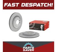 2x Brake Discs Pair Vented fits LAND ROVER DEFENDER L663 2.0D Rear 2019 on 325mm