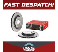 2x Brake Discs Pair Vented fits LAND ROVER DEFENDER L663 2.0D Rear 2019 on 365mm