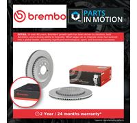 2x Brake Discs Pair Vented fits LAND ROVER DEFENDER L663 3.0 Rear 2019 on 350mm