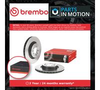 2x Brake Discs Pair Vented fits LAND ROVER DISCOVERY Mk4 2.7D Front 09 to 18 Set