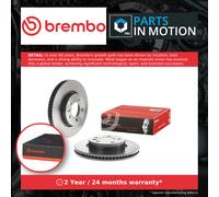 2x Brake Discs Pair Vented fits LAND ROVER DISCOVERY Mk4 3.0D Front 09 to 18 Set