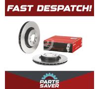 2x Brake Discs Pair Vented fits LAND ROVER DISCOVERY Mk4, Mk5 3.0D Front 2009 on