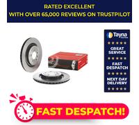 2x Brake Discs Pair Vented fits LAND ROVER DISCOVERY Mk5 2.0D Rear 2016 on 365mm