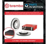 2x Brake Discs Pair Vented fits LAND ROVER DISCOVERY Mk5 3.0D Rear 2016 on 350mm