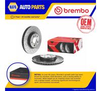 2x Brake Discs Pair Vented fits LAND ROVER DISCOVERY SPORT L550 2.0D Front 300mm
