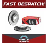 2x Brake Discs Pair Vented fits LAND ROVER FREELANDER L359 2.2D Front 06 to 14
