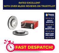 2x Brake Discs Pair Vented fits LEXUS IS300h Mk3 2.5 Front 13 to 20 2AR-FSE Set