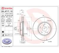 2x Brake Discs Pair Vented fits LEXUS IS300h Mk3 2.5 Front 13 to 20 2AR-FSE Set
