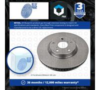 2x Brake Discs Pair Vented Front 315mm ADT343215 Blue Print Set 4351250190 New