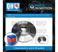 Quinton Hazell Front Brake Discs BDC6109 Coated Internally Vented 297mm Pair