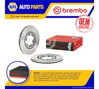 2x Brake Discs Pair Vented fits MAZDA E1600 1.6 Front 80 to 84 NA 256mm Set New