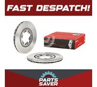 2x Brake Discs Pair Vented fits MAZDA E1600 1.6 Front 80 to 84 NA 256mm Set New