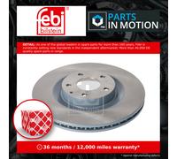 2x Brake Discs Pair Vented fits MAZDA MX30 DR Front 2023 on N8Y1 326mm Set Febi
