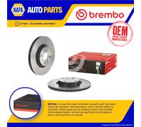 2x Brake Discs Pair Vented fits MAZDA MX5 Mk4, ND 2.0 Front 2015 on 280mm Set