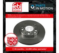 2x Brake Discs Pair Vented fits MERCEDES 190 W201 2.3 Front 86 to 91 M102.985