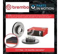 2x Brake Discs Pair Vented fits MERCEDES 230GE W463 2.3 Front 90 to 93 M102.989