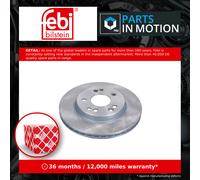 2x Brake Discs Pair Vented Front 284mm 05230 Febi Set A1244211612 A1244212712