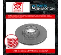 2x Brake Discs Pair Vented fits MERCEDES 500 C126 5.0 Front 1985 M117.965 286mm