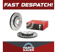 2x Brake Discs Pair Vented fits MERCEDES A200 W169 2.0 Front 05 to 12 M266.980