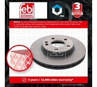 2x Brake Discs Pair Vented fits MERCEDES A200 W176 Front 1.6 1.8D 2.2D 12 to 18