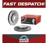 2x Brake Discs Pair Vented fits MERCEDES B180 W246 1.6 Front 11 to 18 M270.910
