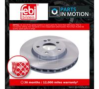 Febi Bilstein 43861 Brake Disc Fits Mercedes-Benz CLA CLA 250 4-matic 2013-2019
