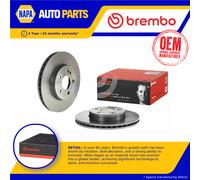 2x Brake Discs Pair Vented fits MERCEDES B180 W247 1.3 Front 2018 on M282.914