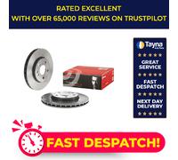 2x Brake Discs Pair Vented fits MERCEDES B200 W245 2.0D Front 05 to 11 OM640.941
