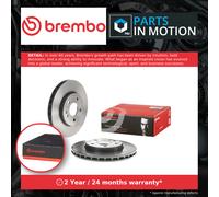 2x Brake Discs Pair Vented fits MERCEDES B200 W245 2.0D Front 05 to 11 OM640.941