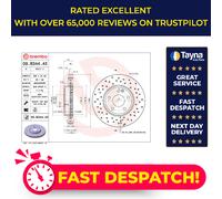 2x Brake Discs Pair Vented fits MERCEDES B200 W246 1.8D Front 11 to 14 OM651.901
