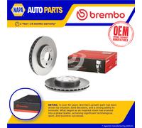 2x Brake Discs Pair Vented fits MERCEDES B220 W246 2.0 Front 13 to 18 295mm