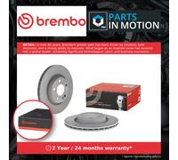 2x Brake Discs Pair Vented fits MERCEDES C180 A205, S205 1.6 Rear 2014 on 300mm