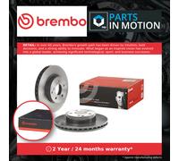 2x Brake Discs Pair Vented fits MERCEDES C180 W204 1.8 Front 07 to 14 295mm Set