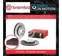 2x Brake Discs Pair Vented fits MERCEDES C220 S203 2.1D Front 06 to 07 OM646.963