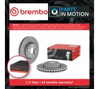 2x Brake Discs Pair Vented fits MERCEDES C220 S205, W205 2.2D Front 14 to 18 Set