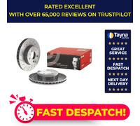 2x Brake Discs Pair Vented fits MERCEDES C300 W204 3.0 Front 09 to 14 M272.947